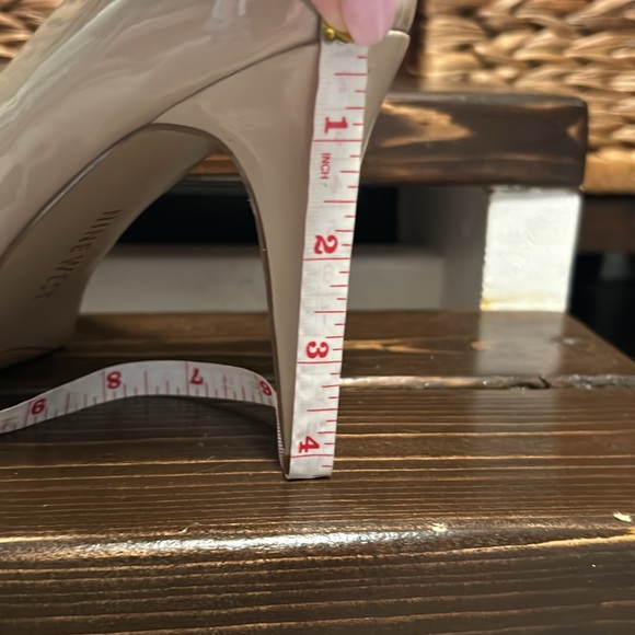 Nine West Patent Nude open toed heels - Picture 9 of 9